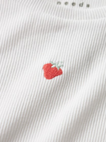 NAME IT T-shirt Vivemma Bright White Strawberry